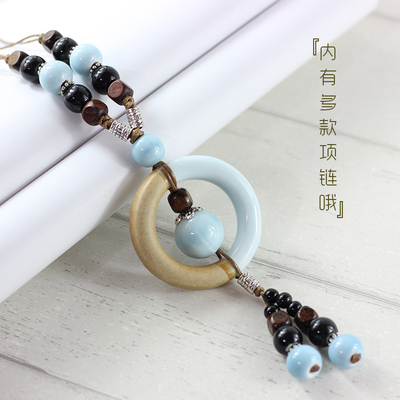 民族风挂件长款复古装饰品毛衣链