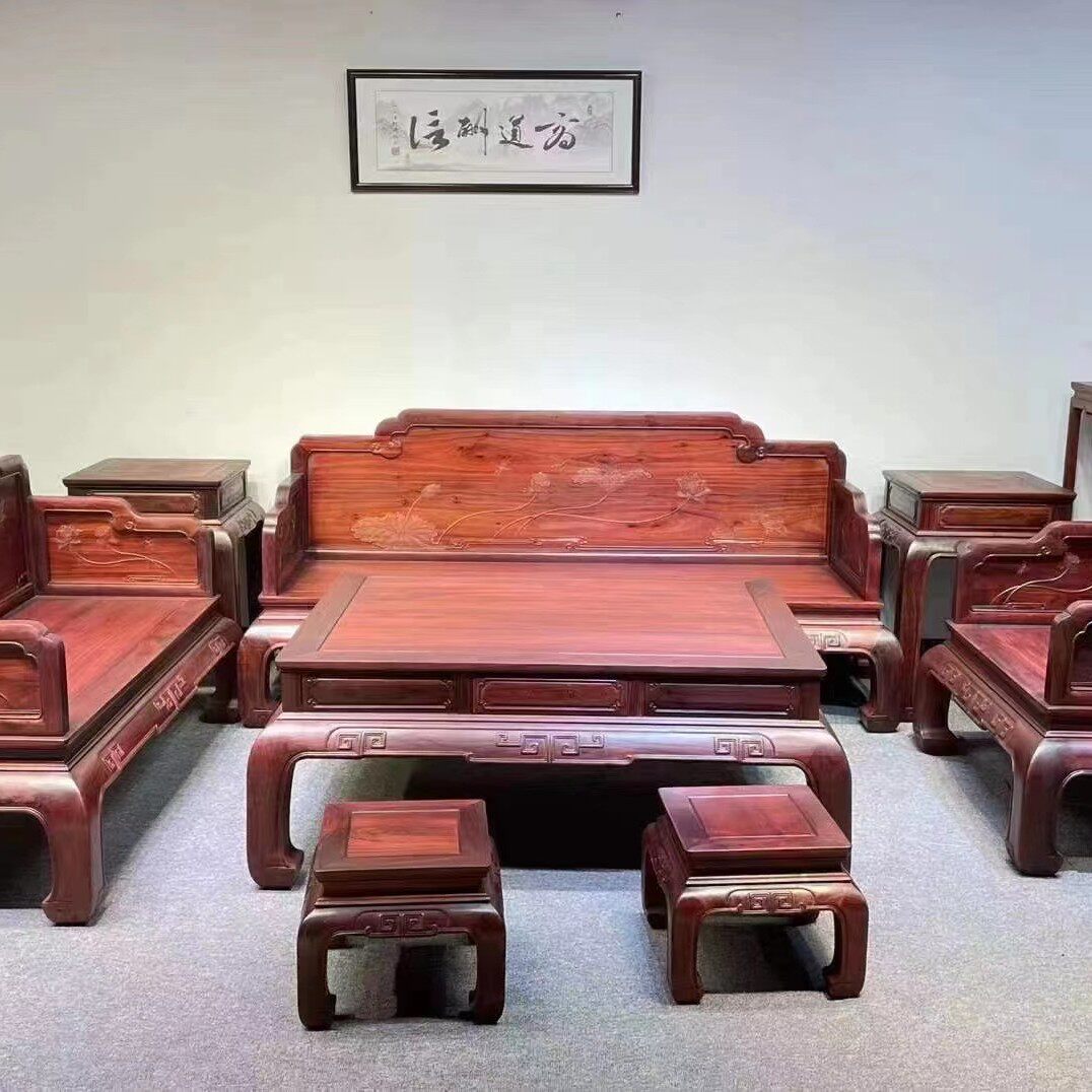 非洲新古典风榫卯木雕赞比亚血檀