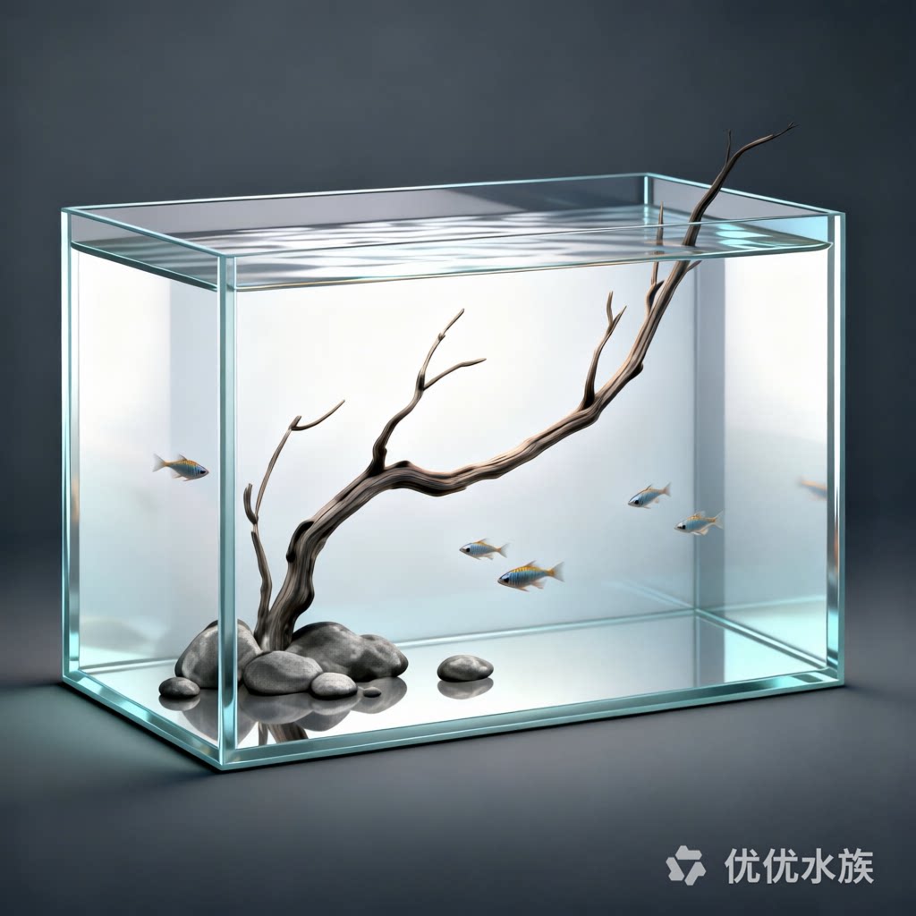 优优金晶超白玻璃鱼缸40 60 80 一米鱼缸造景水草缸水族箱乌龟缸