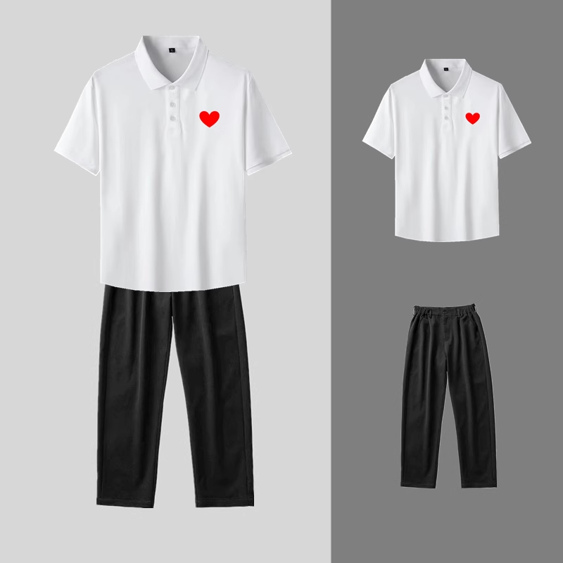 伴郎服兄弟装POLO衫西裤套装男士结婚抢亲兄弟团衣服婚礼接亲服装