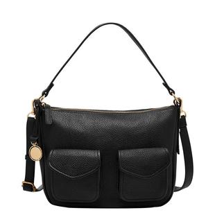 代购Fossil化石女士单肩包双前袋设计可拆卸肩带磁吸翻盖