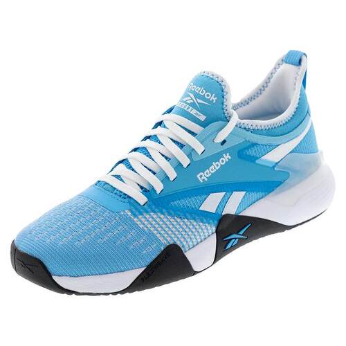 代购海外代购Reebok/锐步男女网球鞋防滑耐磨侧向支撑蓝白配色