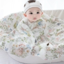 新生婴儿浴巾宝宝竹棉六层纱布盖毯包被超柔软吸水儿童专用洗澡巾