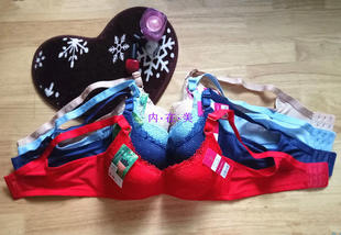 蝶时莺811少女女士内衣下厚上薄按摩调整型竹纤维聚拢文胸