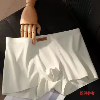 CAREKOTY无痕轻奢冰丝奶皮男士内裤男款夏季舒适大码男生四角裤