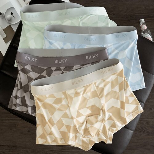 冰丝薄款时尚潮流男士个性内裤