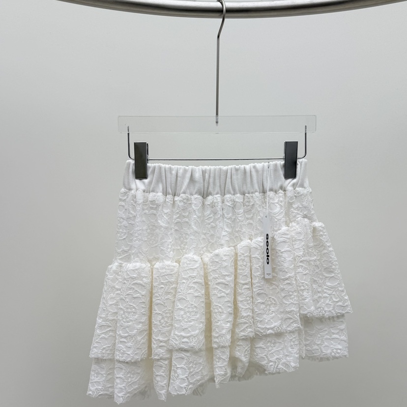 Seolo seoul韩国直邮㊣女装新款25秋冬时尚休闲人气短裙蕾丝