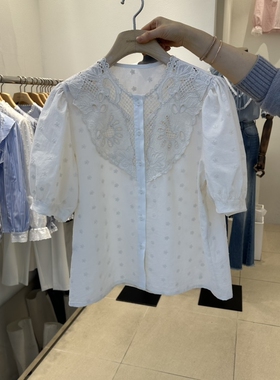 2nd B-S韩国直邮㊣女装新款26春夏时尚热卖休闲人气衬衫刺绣