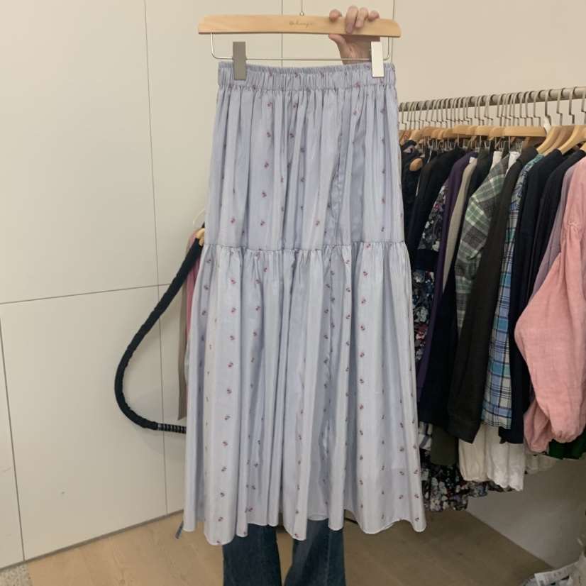 DOHWAJI东大门㊣代购女装新款真品人气推荐半身裙中短裙条纹