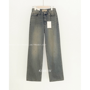 PROJECTSALT东大门㊣直邮女装新款推荐真品时尚热卖休闲牛仔裤
