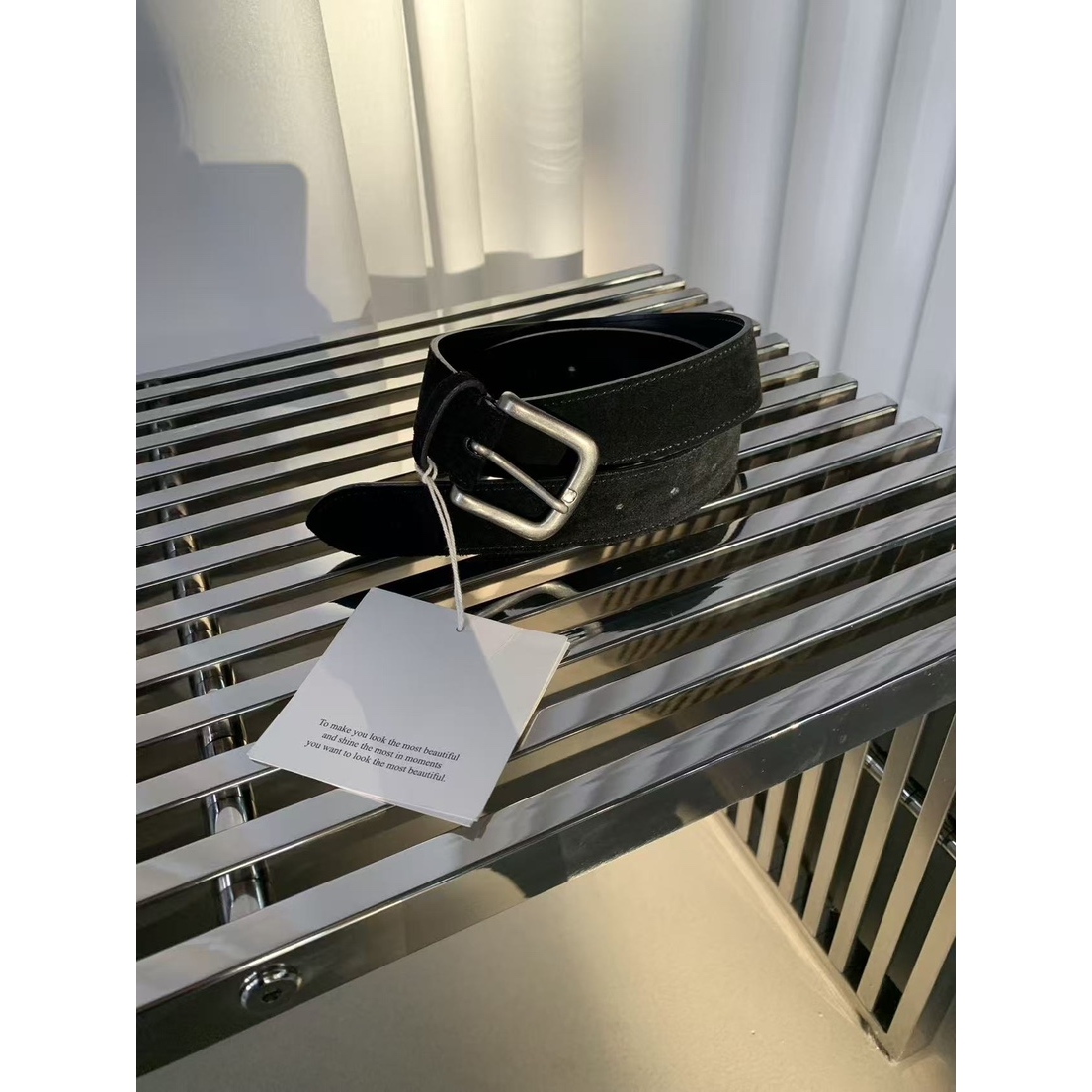 J CRANE东大门㊣直邮女装新款休闲推荐时尚腰带真麂皮腰带