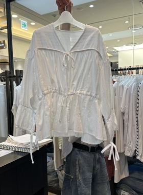 Le etoile韩国直邮㊣女装新款休闲时尚推荐人气26春夏衬衫褶皱