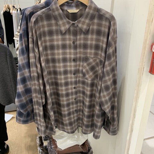 HOUSE OF/DE MERRY㊣东大门代购女装26秋季新品休闲衬衫格子