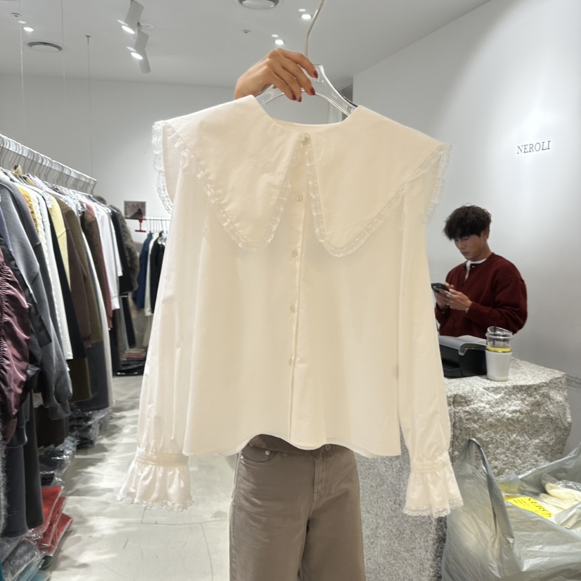 NEROLI 36韩国代购㊣女装新款时尚休闲真品人气25秋冬衬衫