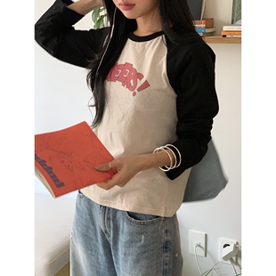 SUNDER MARKET东大门㊣实拍女装新款真品时尚人气25秋冬长袖T恤