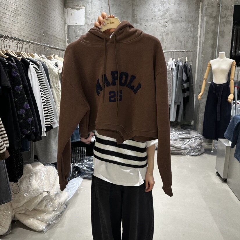 my juni韩国代购㊣女装新品休闲真品时尚人气推荐卫衣加绒