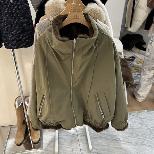 ABLESTUDIO东大门㊣直邮女装新品热卖人气夹克双面抓绒拉链