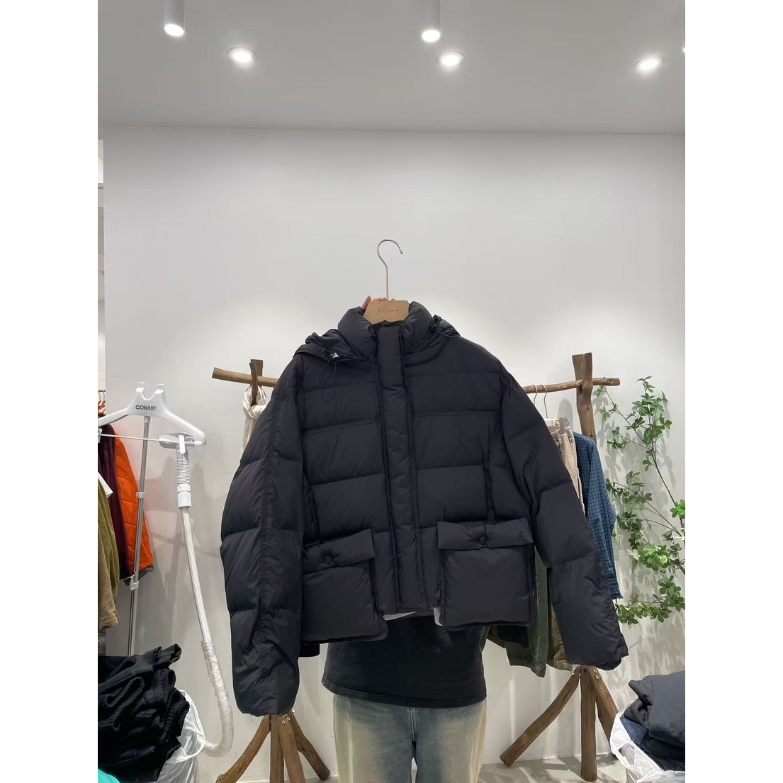BLOOM-S韩国直邮㊣女装新品人气推荐25秋冬短款羽绒服口袋绒