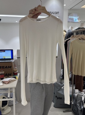 CONNAUGHT韩国代购㊣女装新款休闲25秋冬热卖人气时尚长袖T恤