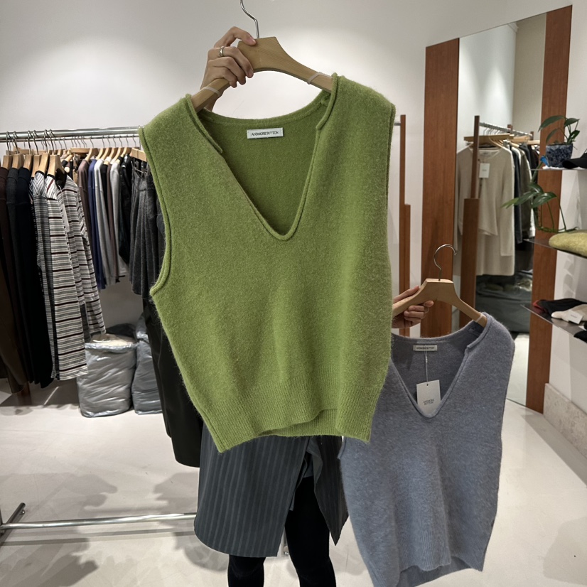 ANDMORE BUTTON东大门㊣实拍女装新款25秋冬真品热卖时尚马甲