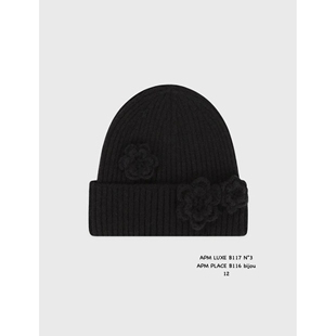 N3韩国代购㊣女士新品时尚真品热卖推荐休闲人气25秋冬帽子花朵