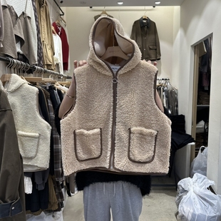 人气休闲马甲连帽 女士新款 groovy.H HOLYBANANA东大门㊣代购