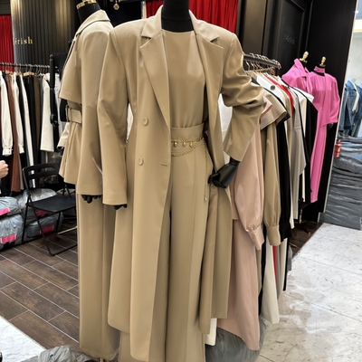 HERISH-HAUTE东大门直邮㊣女装新款推荐26春夏时尚长款风衣