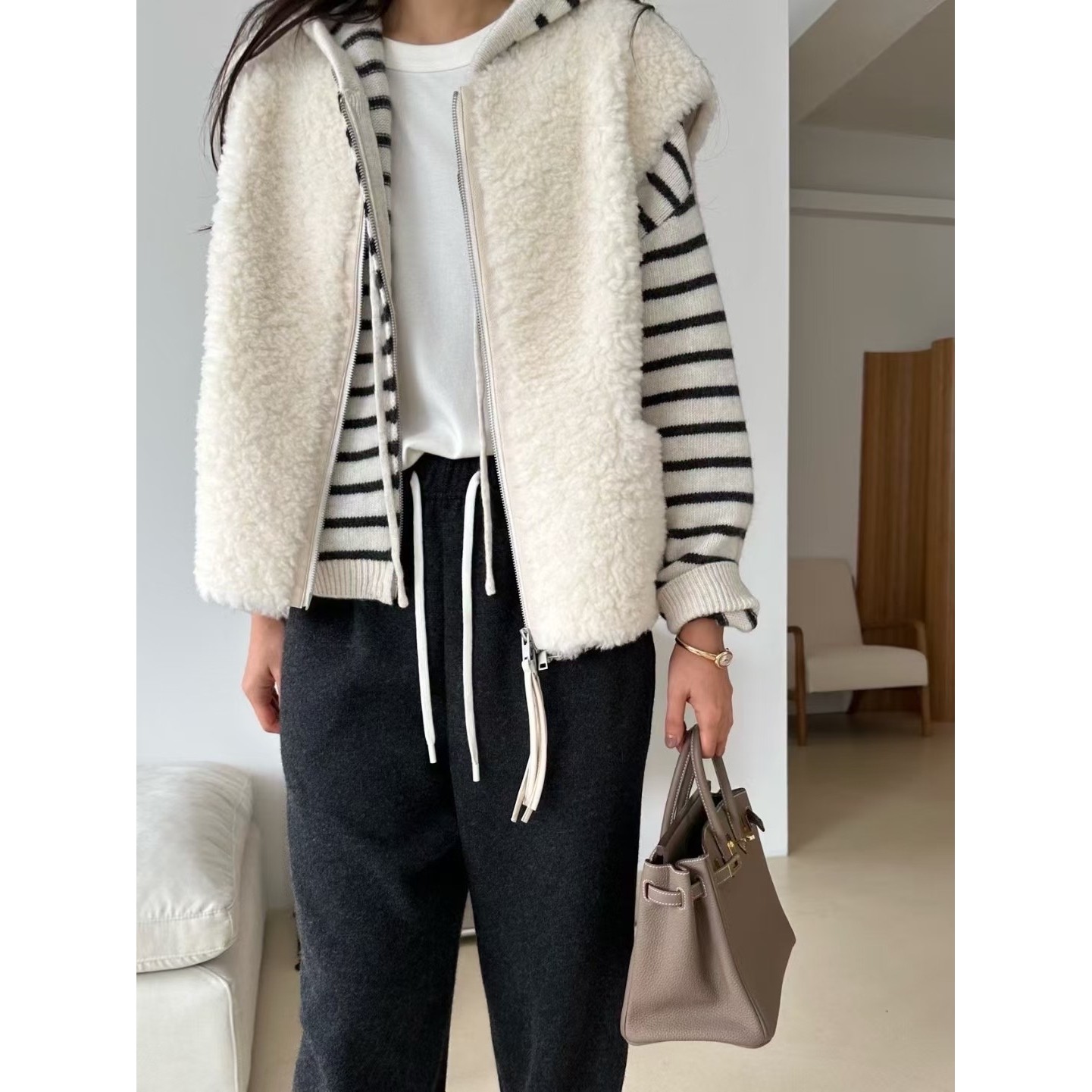 KIND-ot韩国直邮㊣女装新款推荐25秋冬真品时尚热卖马甲羊毛