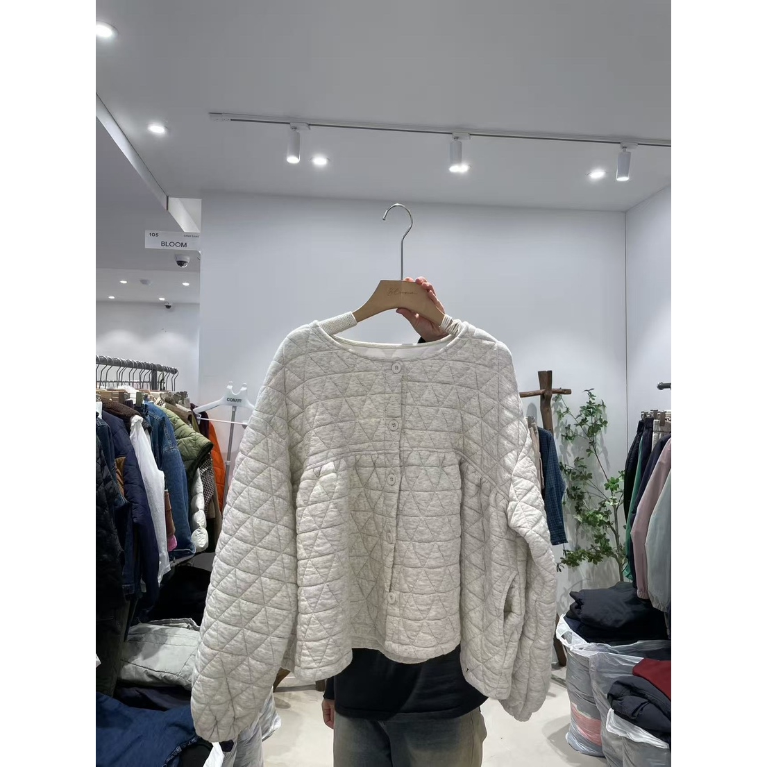 BLOOM-S东大门㊣实拍女装新品推荐25秋冬真品夹克棉质夹棉