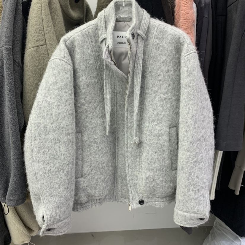 PADO韩国直邮㊣女士新品人气时尚热卖25秋冬短款大衣含脖带高领