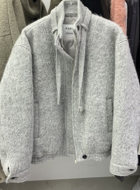 PADO韩国直邮㊣女士新品人气时尚热卖25秋冬短款大衣含脖带高领