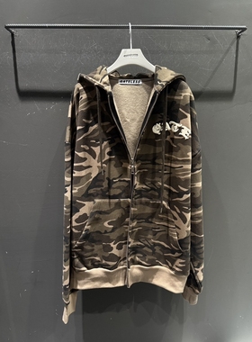 GATELESS韩国代购㊣女士新品25秋冬时尚人气夹克连帽拉链衫