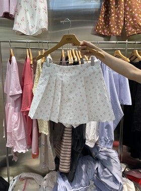 MENDL S㊣韩国直邮实拍女士新款26春夏热卖休闲短裙棉布褶皱