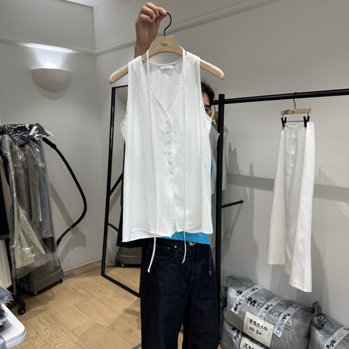 aube nunt韩国代购㊣女士新品26春夏休闲热卖推荐衬衫含腰绳