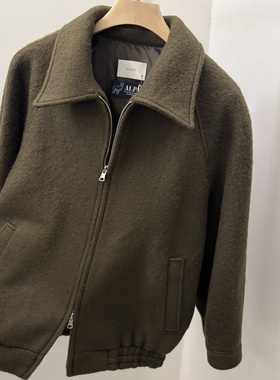 REGULARLY/PLACOR东大门㊣实拍女士新品时尚夹克羊驼毛拉链