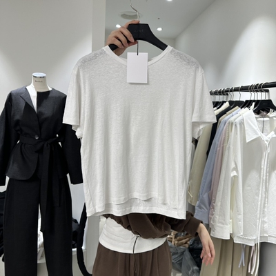 BETHEL东大门㊣实拍女装新款时尚推荐人气25秋冬T恤春款亚麻