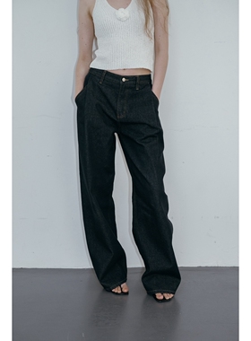 UNBOUND东大门㊣实拍女士新品时尚25秋冬推荐人气休闲牛仔裤