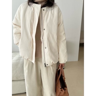 新品 ㊣女装 推荐 真品25秋冬热卖 棉服填充 KIND 短款 ot韩国代购