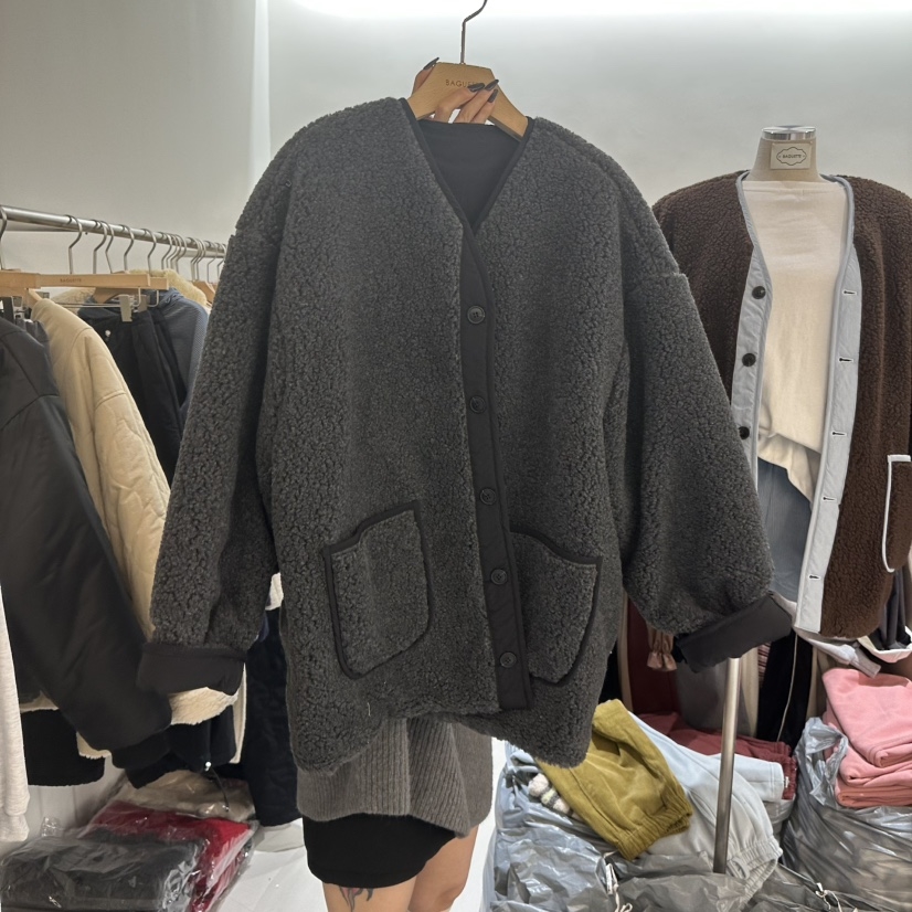 BAGUETTE-P东大门㊣直邮女装新款推荐休闲时尚夹克两面穿棉