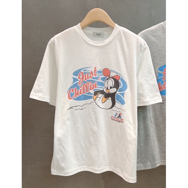 GLAD SOME韩国直邮㊣女士新品真品推荐时尚休闲25秋冬T恤鹅