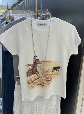 MADCITY/SAGAFURS东大门㊣代购女士新款真品25秋冬T恤不含配饰