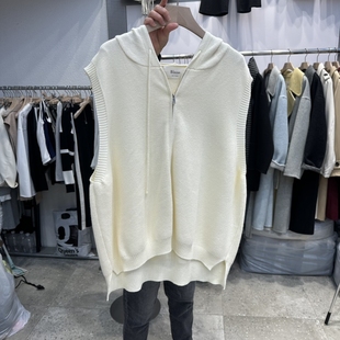 BLOOM-Q韩国直邮㊣女士新品推荐人气热卖25秋冬时尚马甲连帽