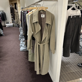 PITA/THEVERLIN㊣东大门代购女装26秋冬新品热卖长款风衣含腰带