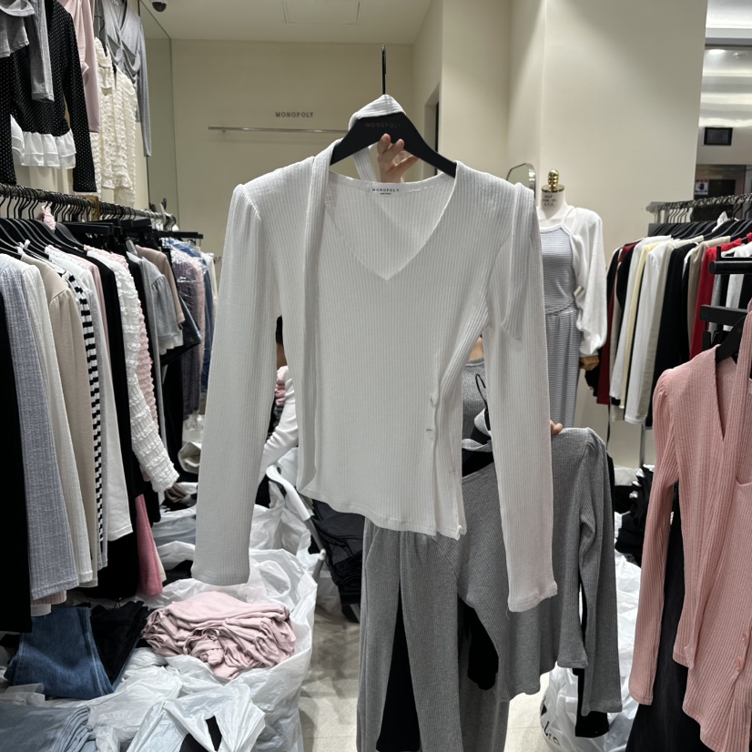 MONO_POLY东大门㊣实拍女装新品推荐时尚25秋冬人气真品针织衫
