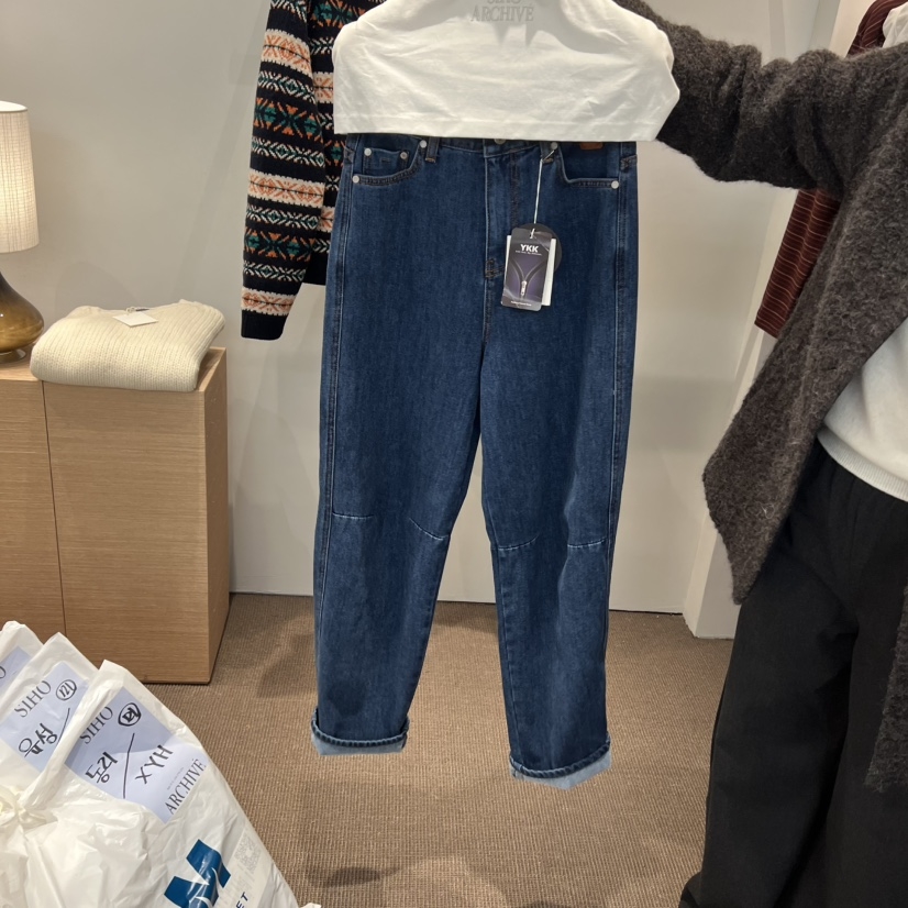 SIHO ARCHIVE东大门㊣代购女士新品真品时尚25秋冬热卖牛仔裤