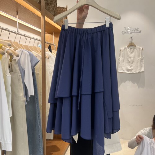 VELVET UNDERGROUND韩国代购㊣女装新品休闲人气半身裙中短裙