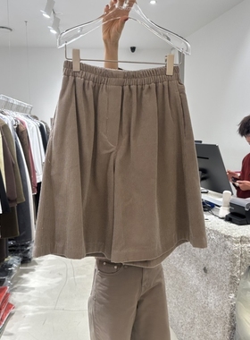 NEROLI 36东大门㊣代购女士新品时尚25秋冬人气真品短裤拉绒