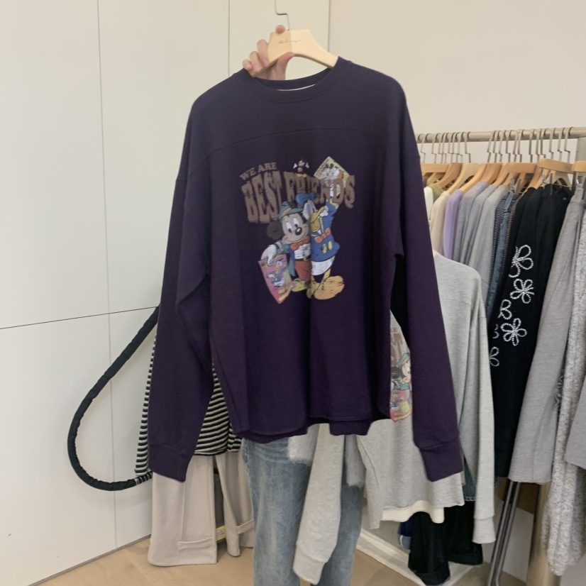 DOHWAJI韩国直邮㊣女装新品人气推荐25秋冬长袖T恤不内里绒