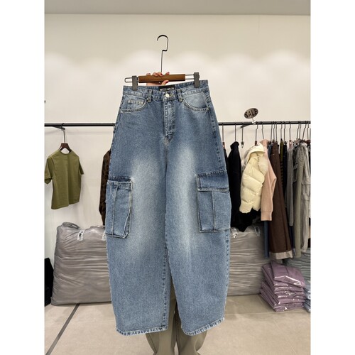 WATER MELON韩国直邮㊣女装新品人气时尚推荐热卖牛仔裤口袋