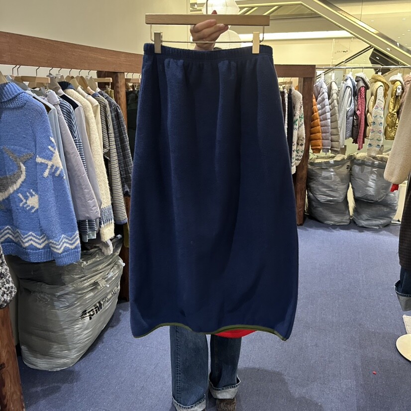 FURE东大门㊣代购女装新款休闲人气推荐25秋冬长裙抓绒长款